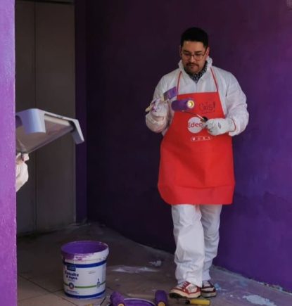 Edenred por segundo año pinta hogares de Conchalí
