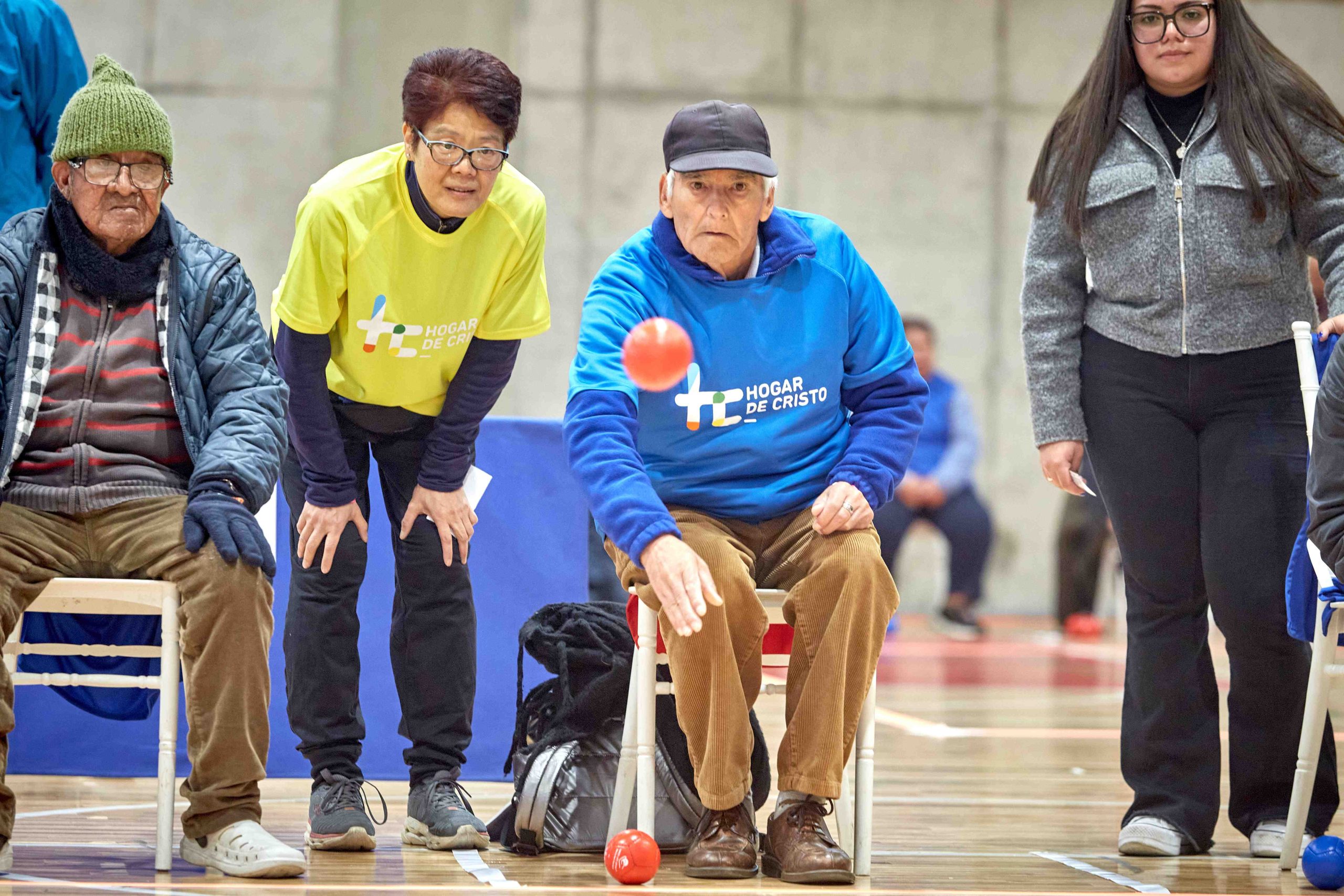 Jugadores del Hogar de Cristo en el Torneo de Boccias 2024