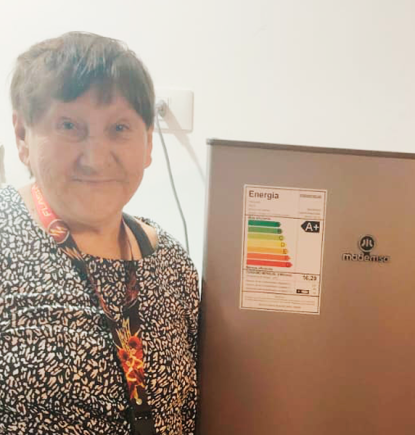 ¡Sinforosa ya tiene refrigerador!