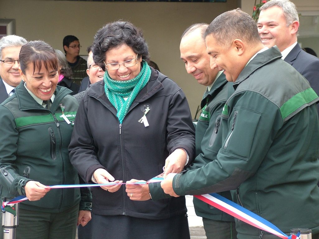 Nelly León, capellana de la cárcel de mujeres, en la inauguración del Espacio Mandela