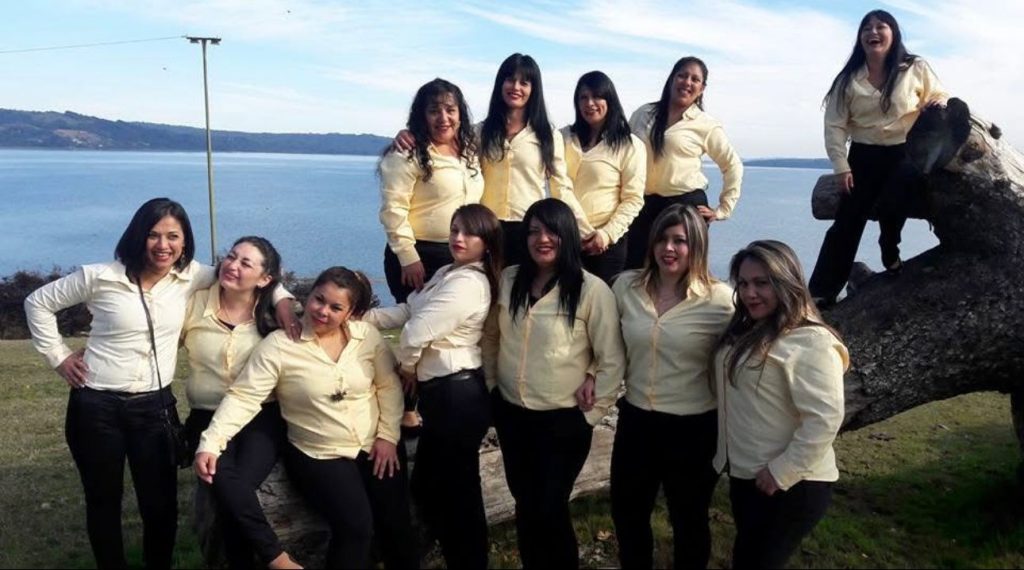 El coro de la cárcel, durante el viaje a Chiloé.