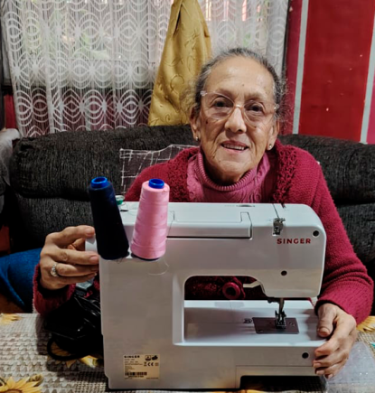 Gracias a Match Solidario: María Cristina volvió a coser
